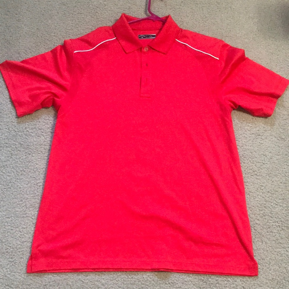 Red short sleeve Golf Shirt
